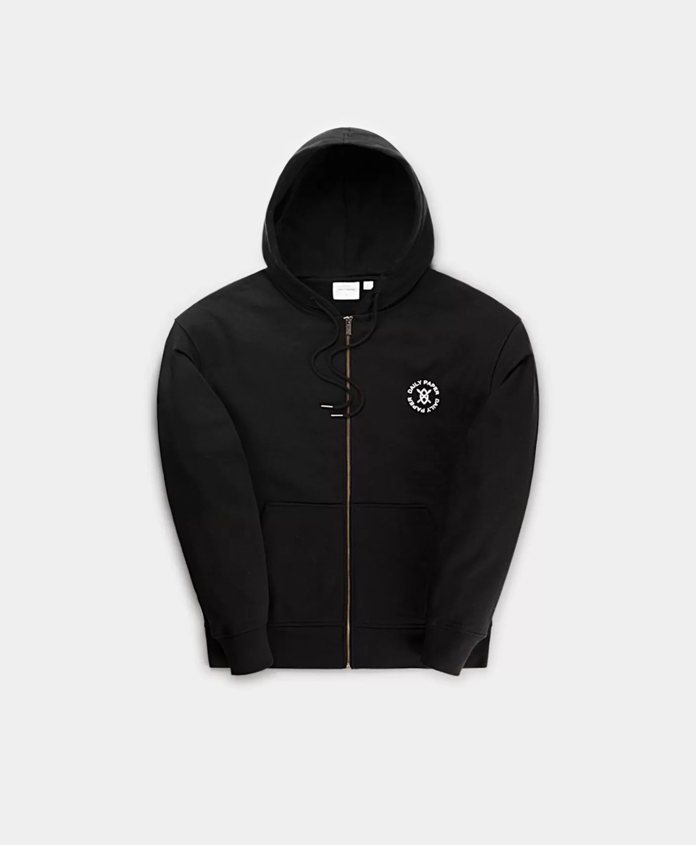 Daily Paper Black Ezar Zip Hoodie-Men Hoodies & Sweaters