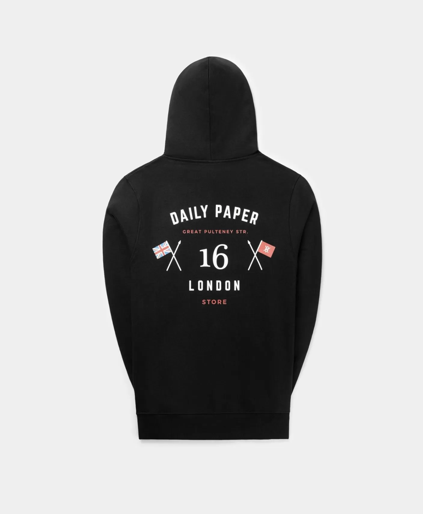 Daily Paper Black White London Flagship Store Hoody-Men Hoodies & Sweaters