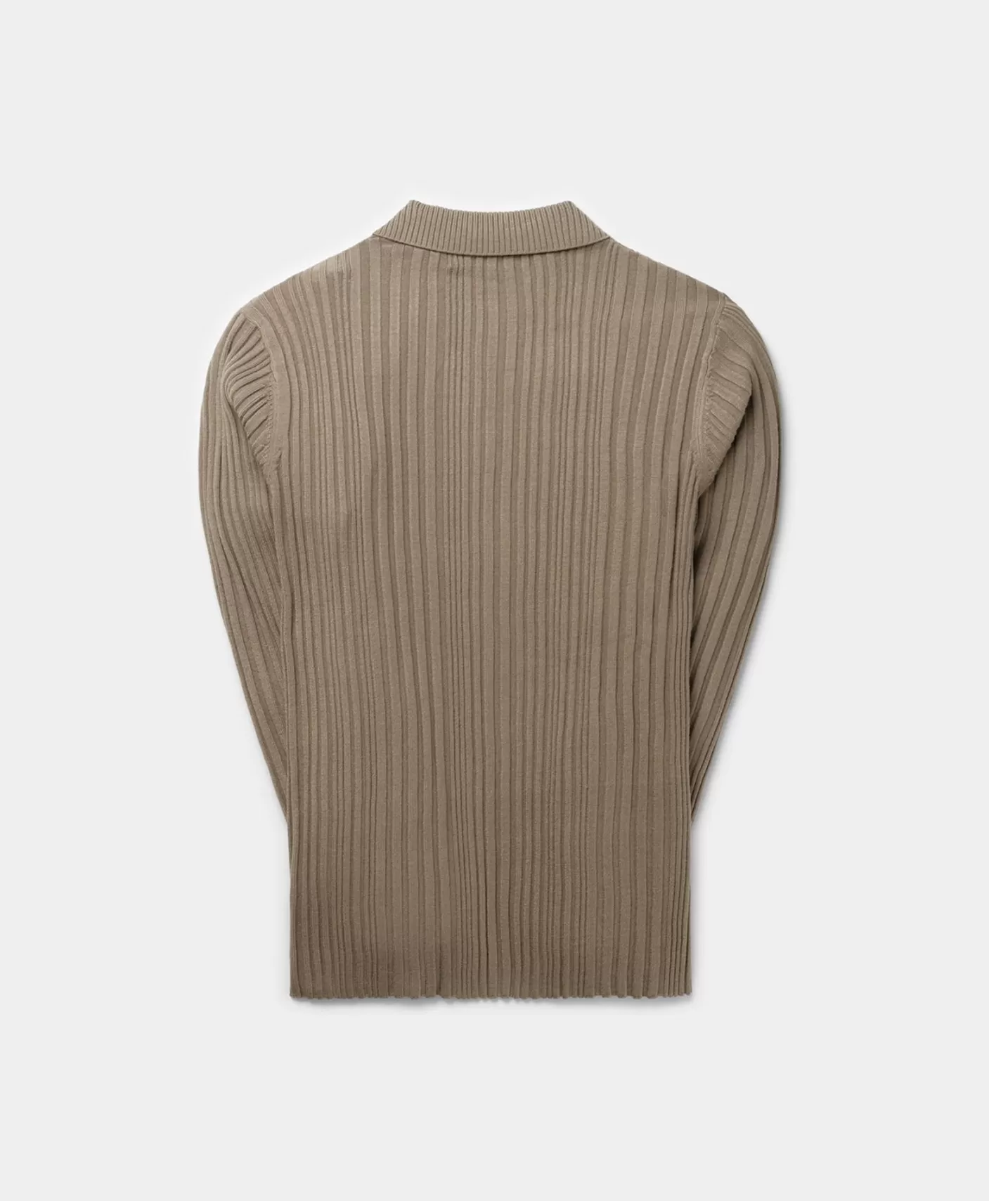 Daily Paper Iron Brown Rashiem Longsleeve Polo-Men Knitwear