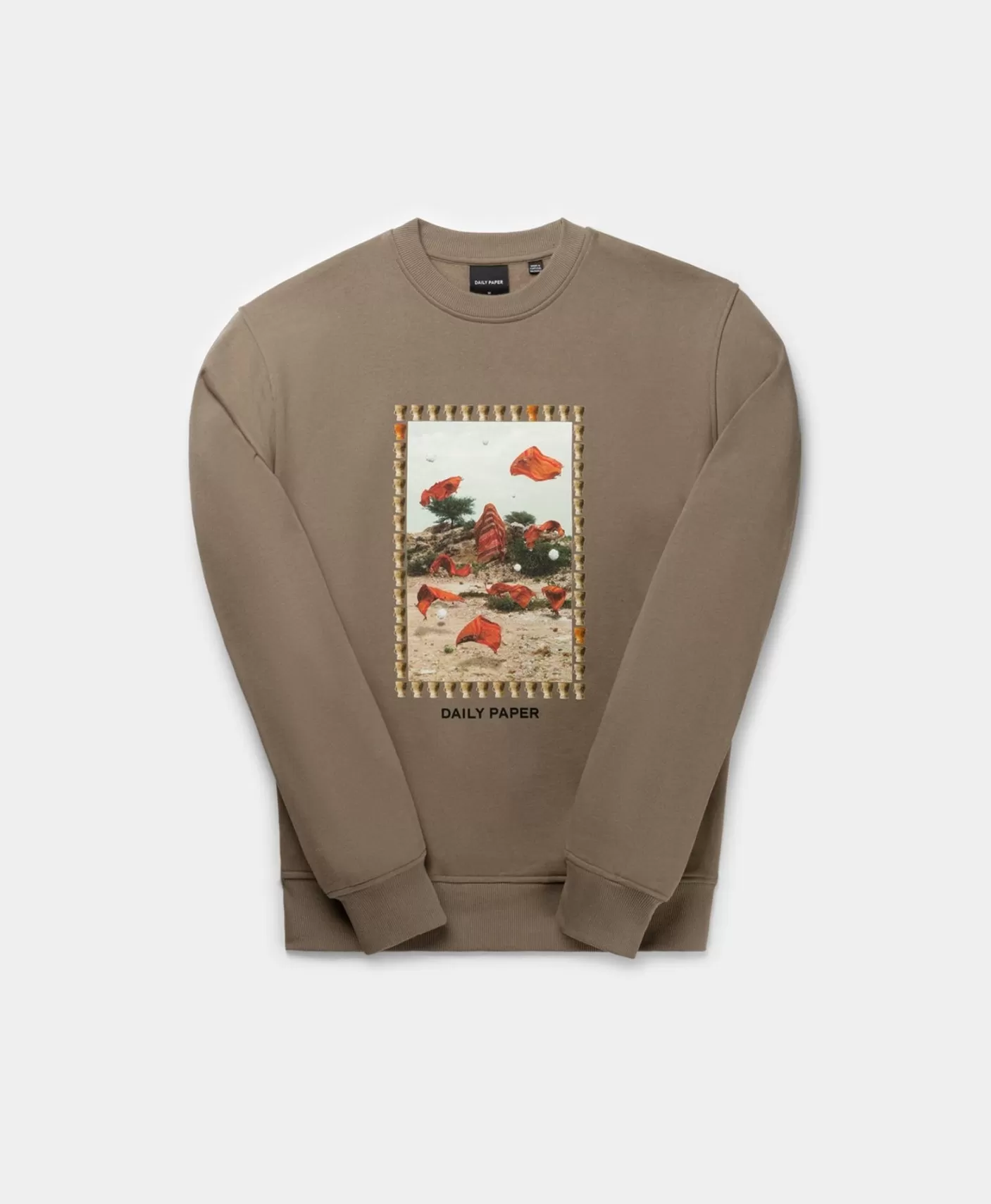 Daily Paper Iron Taupe Oversized Rashad Sweater-Men Hoodies & Sweaters