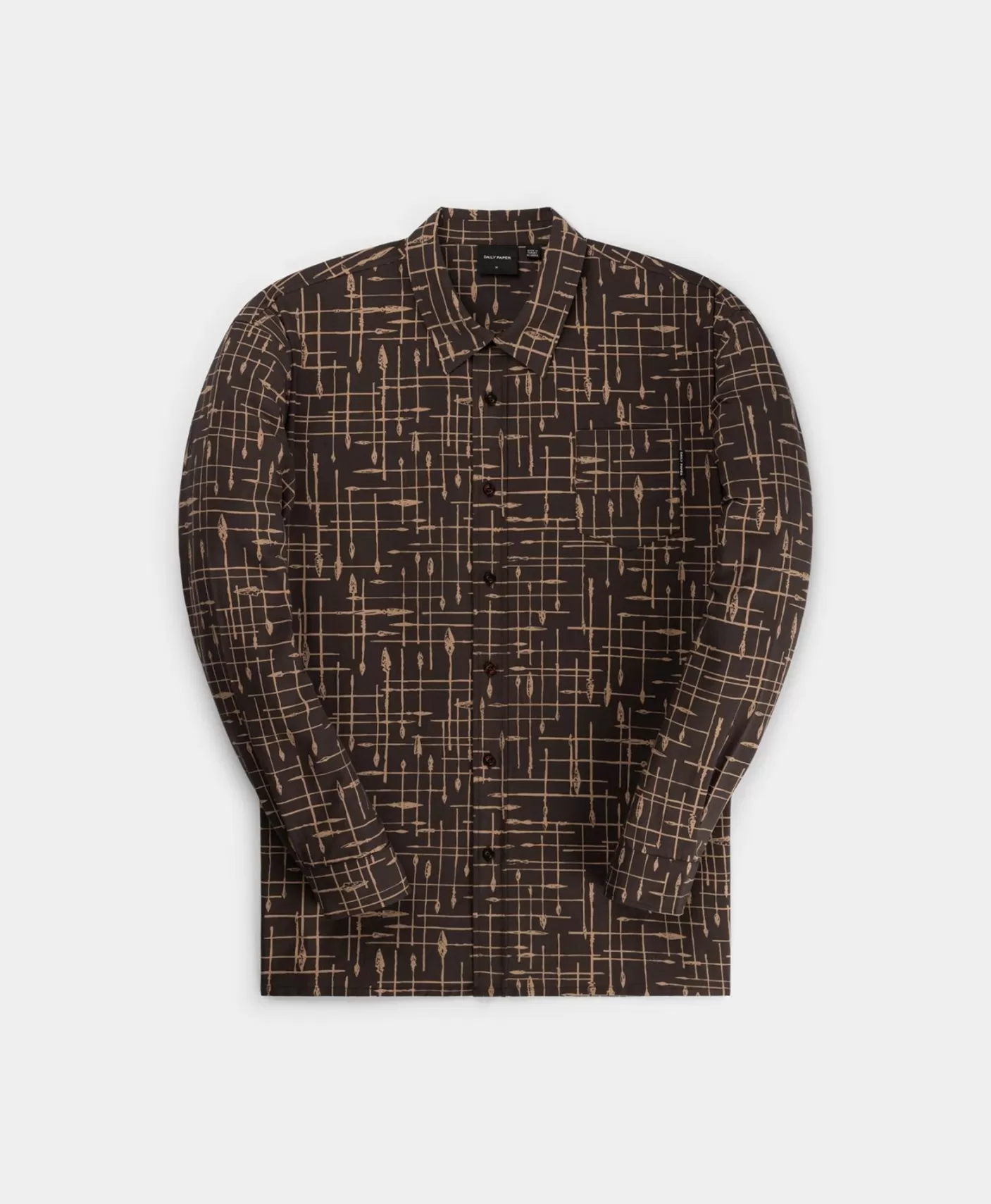 Daily Paper Martini Brown Ramzo Longsleeve Shirt-Men Shirts