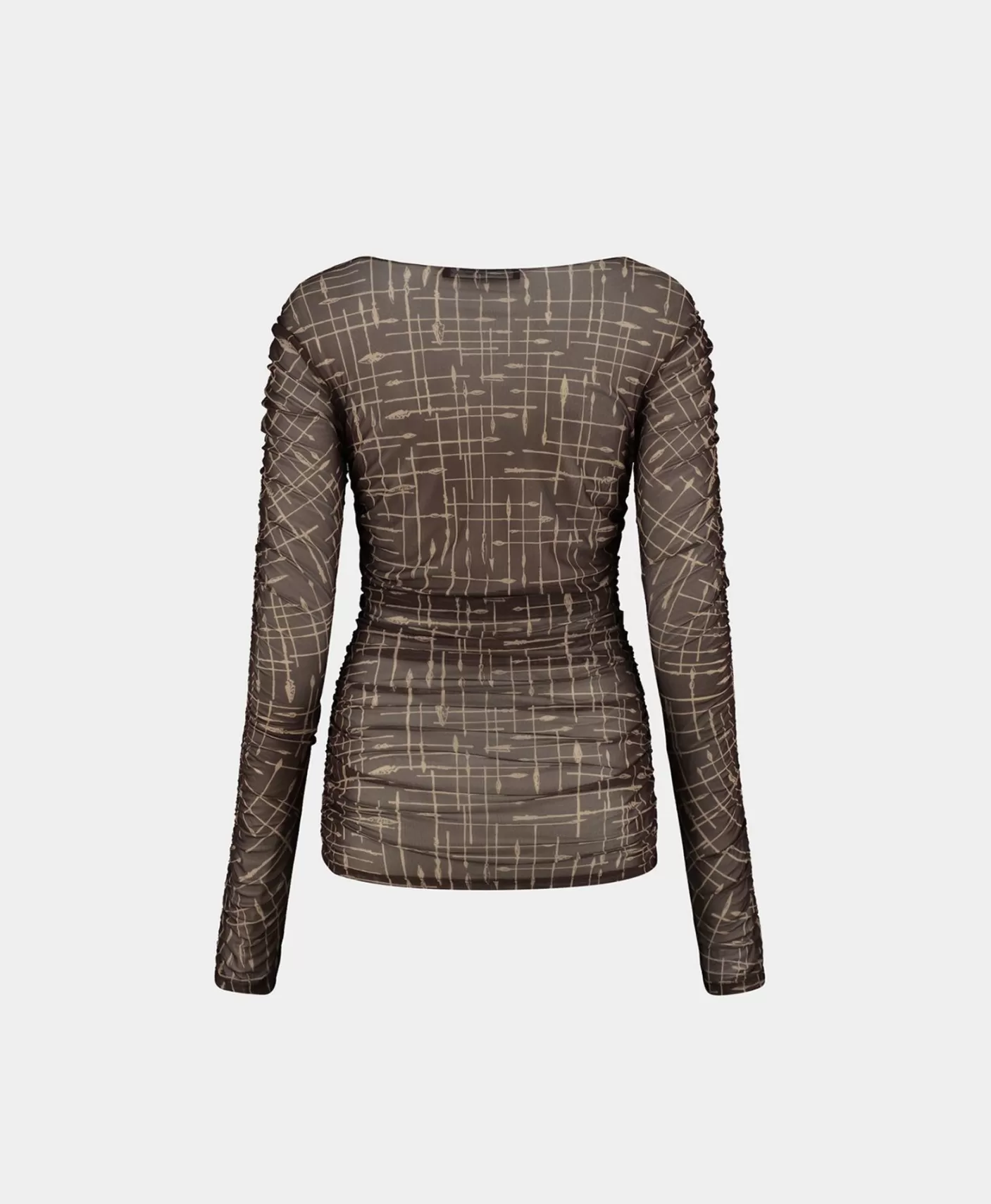 Daily Paper Martini Brown Rania Longsleeve-Women Tops